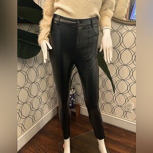 Faux leather pant